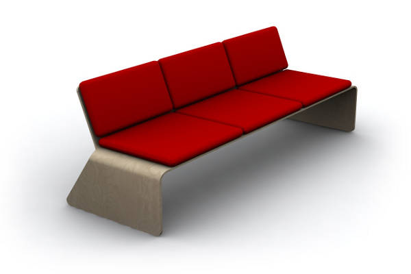 bent plywood sofa